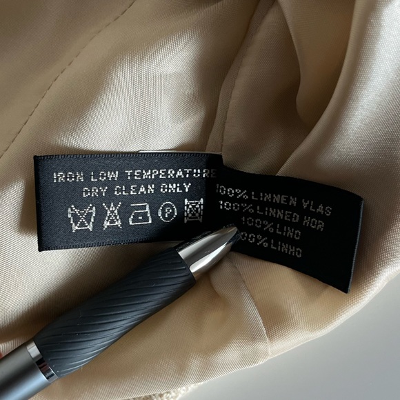 NWOT Ralph Lauren Black Label Gold Linen Blazer Suit Jacket - Picture 12 of 13